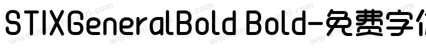 STIXGeneralBold Bold字体转换